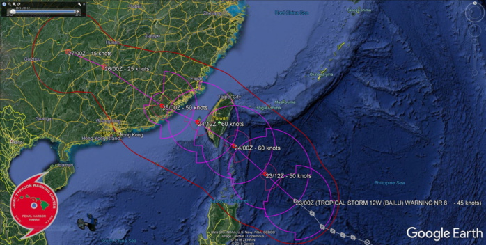 TS Bailu(12W) has been struggling to intensify so far