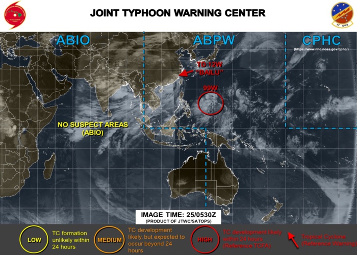Invest 99W: Tropical Cyclone Formation Alert issued