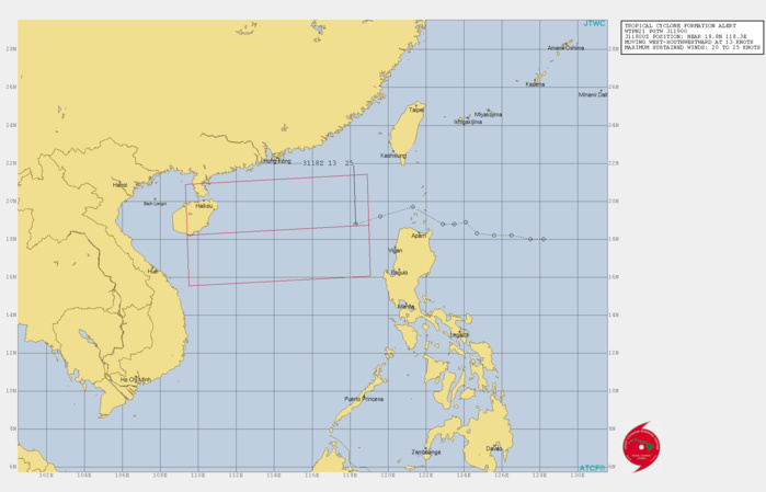 INVEST 91W: TCFA