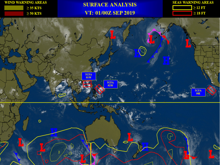 3 Tropical Cyclone Formation Alerts : Invests 91W, 92W and 90W