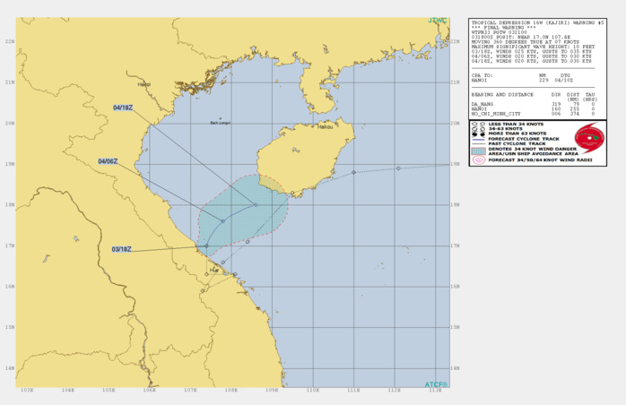 16W: WARNING 5. FINAL WARNING 16W: WARNING 5. FINAL WARNING