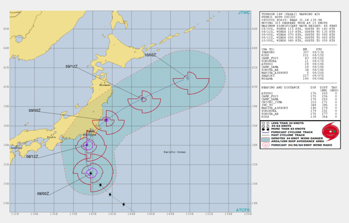 Dangerous Typhoon Faxai is bearing down on the Tokyo area Dangerous Typhoon Faxai is bearing down on the Tokyo area