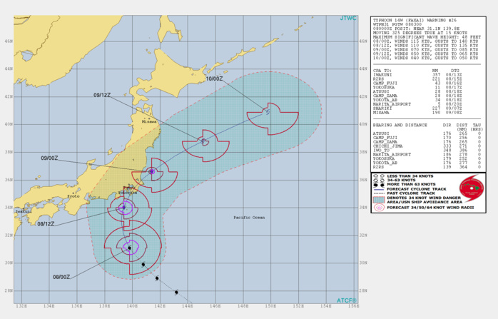 Dangerous Typhoon Faxai is bearing down on the Tokyo area