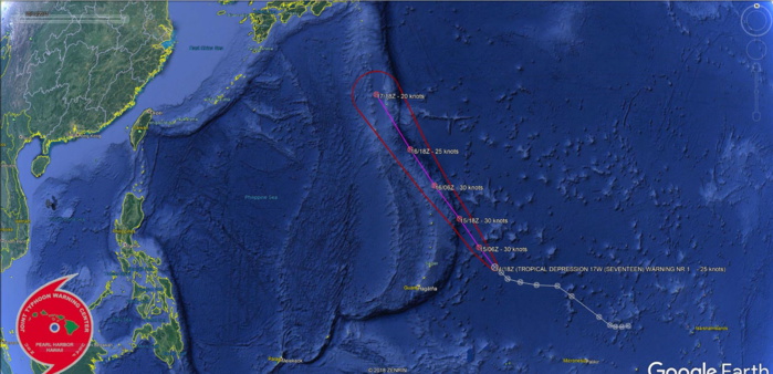 Invest 97W now TD 17W not expected to develop significantly. Invest 95W: TC Formation Alert