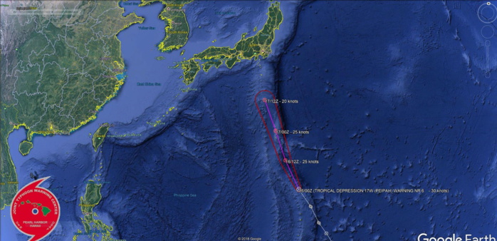 PEIPAH(17W) REACHED MINIMAL TROPICAL STORM INTENSITY BUT IS NOW DOWN TO TROPICAL DEPRESSION INTENSITY.