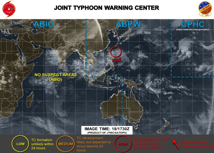 Invest 95W: Tropical Cyclone Formation Alert