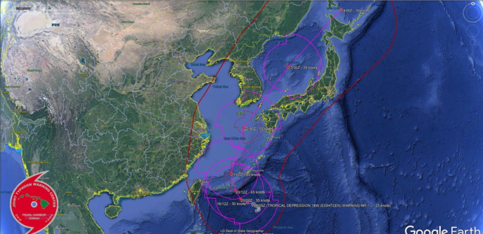 Invest 95W is now TD 18W, gradually intensifying next several days Invest 95W is now TD 18W, gradually intensifying next several days