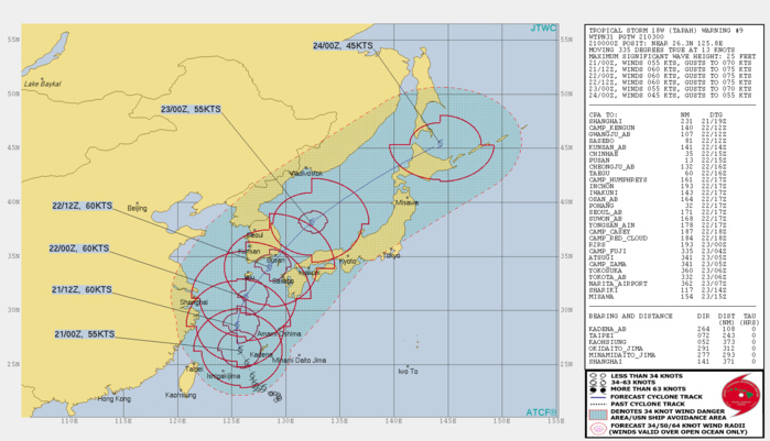FORECAST PEAK INTENSITY OF 60KNOTS WITHIN THE NEXT 24H