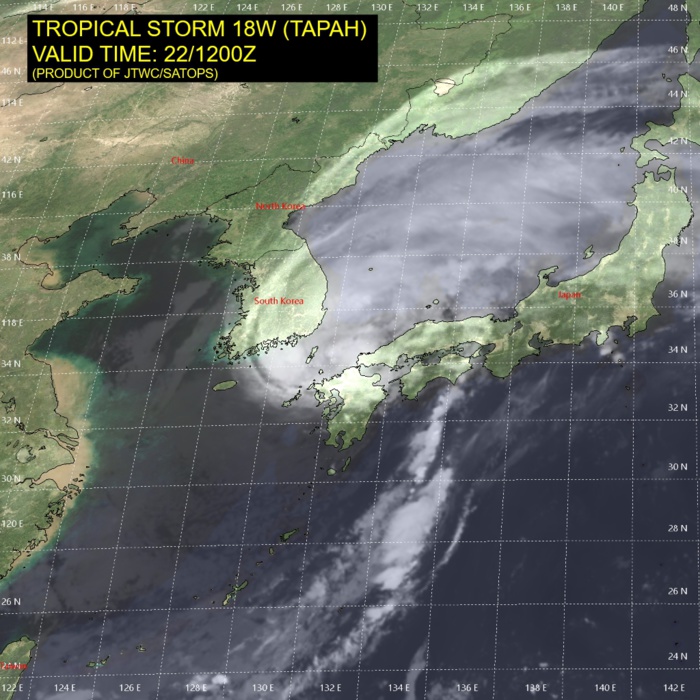 22/12UTC: 18W 22/12UTC: 18W