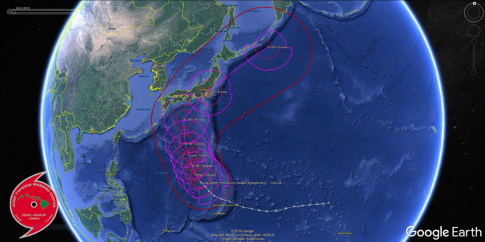 Super Typhoon Hagibis back to Category 5