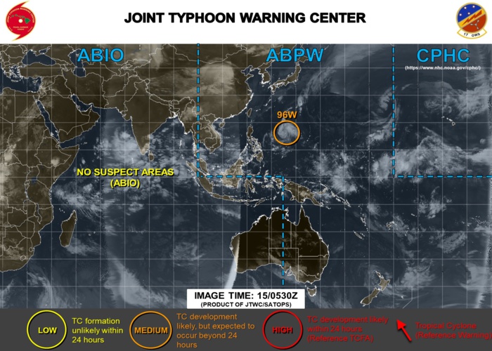 Invest 96W: forecast to track toward Luzon with slow development