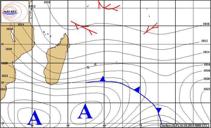 Le front froid atténué passe rapidement alors que l'anticyclone renforce l'alizé jusqu'à vendredi inclus. MTOTEC Le front froid atténué passe rapidement alors que l'anticyclone renforce l'alizé jusqu'à vendredi inclus. MTOTEC