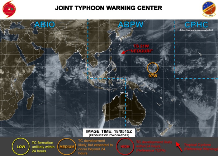 INVEST 97W: UPGRADED TO MEDIUM