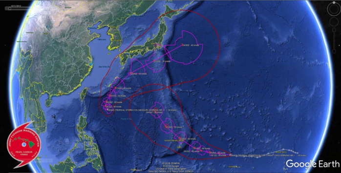 21W and 22W : cyclonic duo being monitored