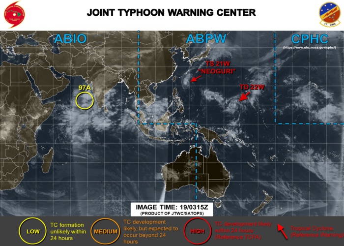 21W and 22W : cyclonic duo being monitored 21W and 22W : cyclonic duo being monitored