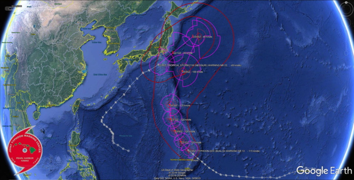 TS 21W & TY 22W TS 21W & TY 22W