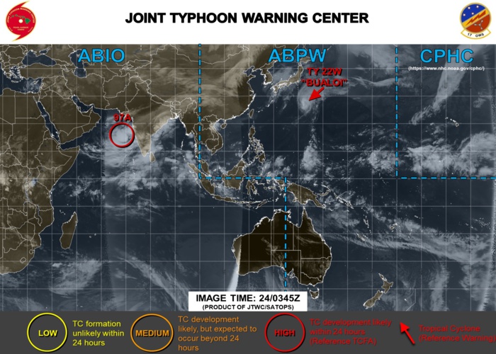 INVEST 97A UPGRADED TO HIGH