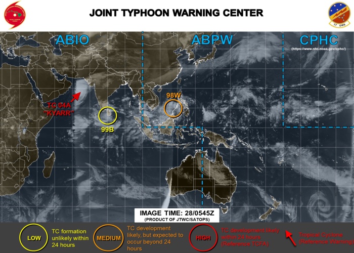 Invest 98W may intensify once over the South China Sea Invest 98W may intensify once over the South China Sea
