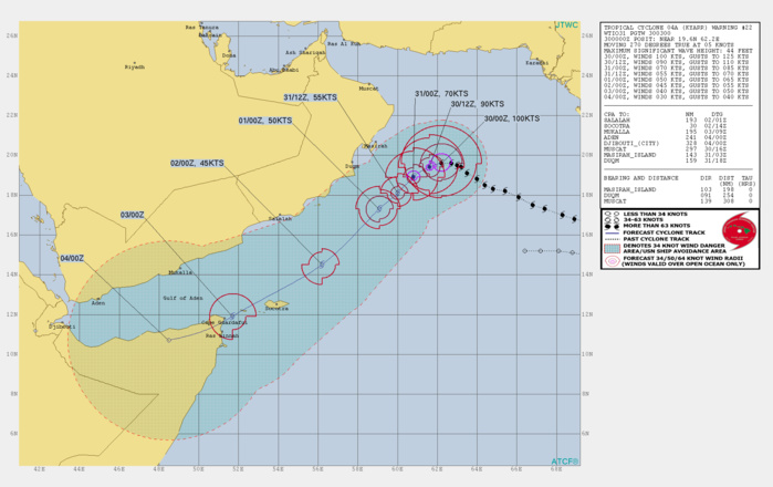 TC 04A: WEAKENING RAPIDLY DOWN TO BELOW TYPHOON INTENSITY AFTER 24H