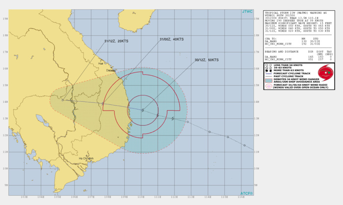 TS 23W: MAKING LANDFALL AS A 55KTS CYCLONE