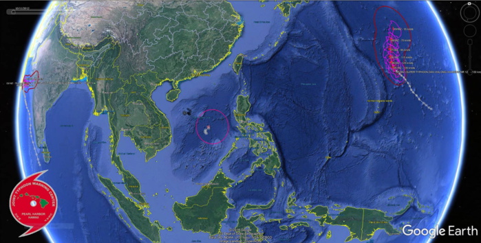 Halong(24W) now a Super Typhoon, Maha(05A), Invest 90W and ex 23W: updates