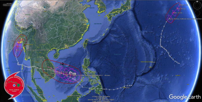 Matmo/Bulbul(23W) cat 2, Nakri(25W) cat1 and TS Halong(24W): updates