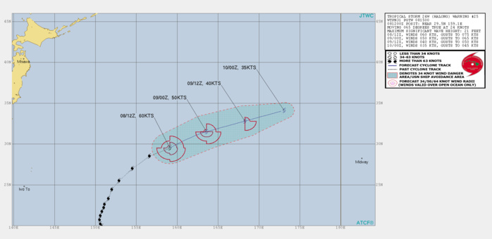 TS 24W: CURRENT INTENSITY: 60KTS