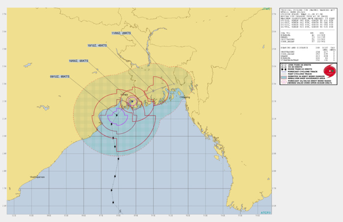 TC Matmo/Bulbul landfall approx 100km south of Kolkata as a dangerous Cat 2 TC Matmo/Bulbul landfall approx 100km south of Kolkata as a dangerous Cat 2