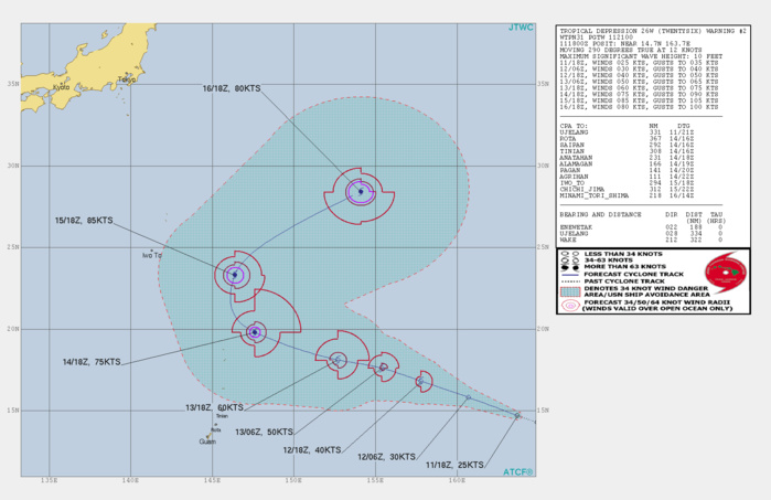 FORECAST TO REACH TYPHOON INTENSITY AFTER 48H