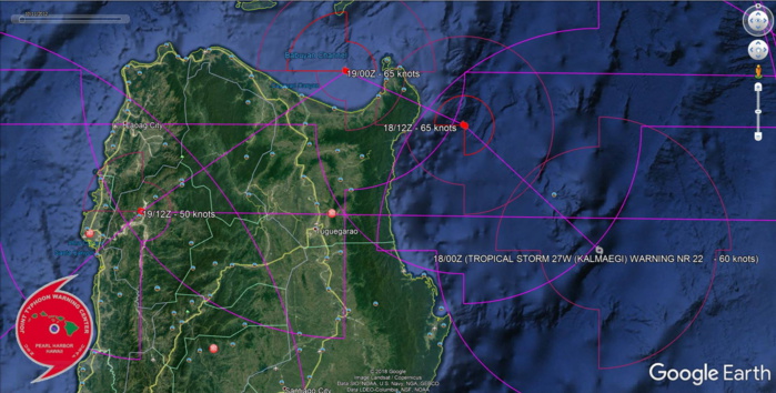 Kalmaegi now almost a typhoon and bearing down on Northeast Luzon