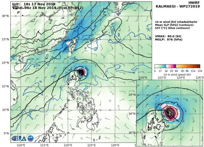 HWRF: 80KTS AT +12H HWRF: 80KTS AT +12H