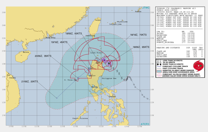Typhoon Kalmaegi is intensifying, forecast to make landfall over Northern Luzon in apprx 24h Typhoon Kalmaegi is intensifying, forecast to make landfall over Northern Luzon in apprx 24h