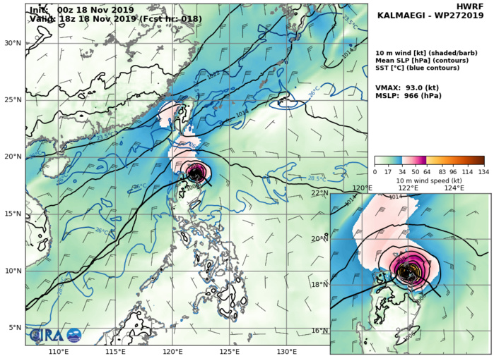HWRF: 93KTS AT +18H HWRF: 93KTS AT +18H