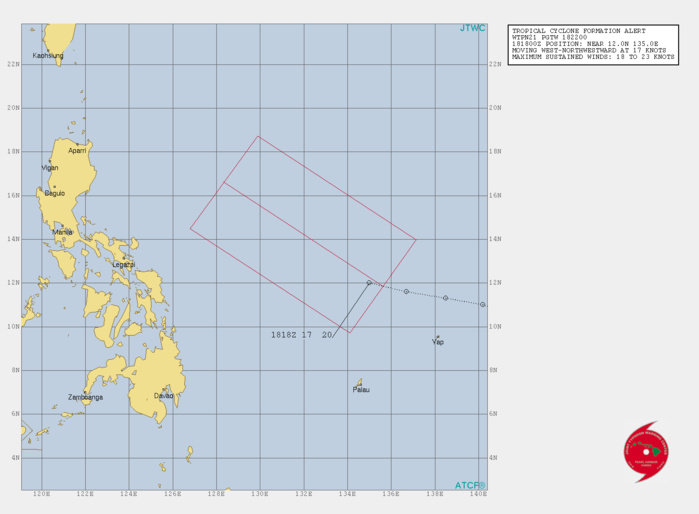 Typhoon Kalmaegi: forecast landfall near Aparri within 12h. Invest 93W: Trop Cyclone Formation Alert