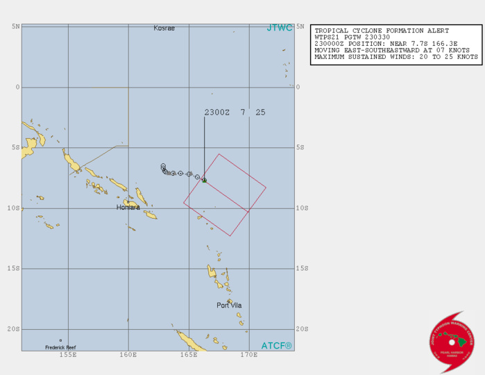 INVEST 90P: TROPCIAL CYCLONE FORMATION ALERT