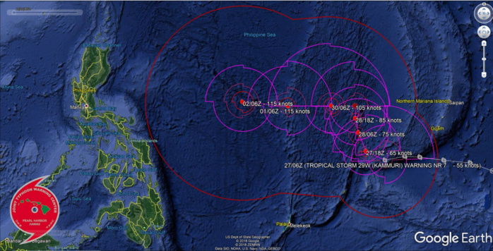 Tropical Storm Kammuri(29W): update at 27/09UTC