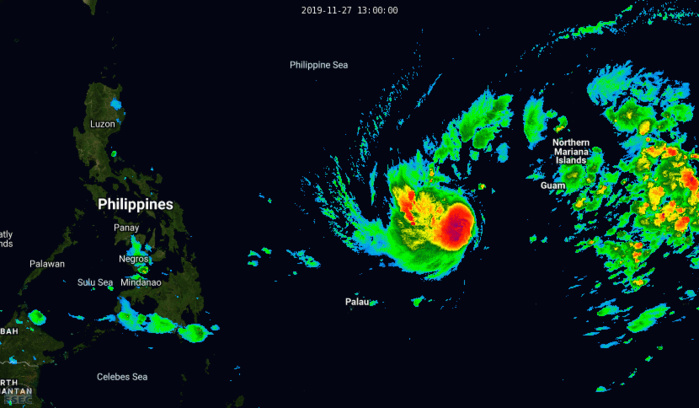 Kammuri now a Typhoon should be intensifying next 4 days, approaching the Philippines