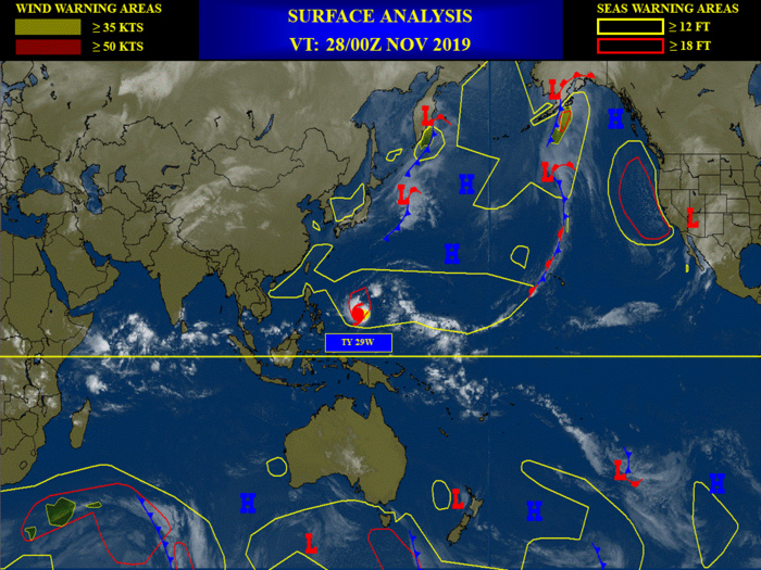 Invest 96W and Invest 91S: LOW