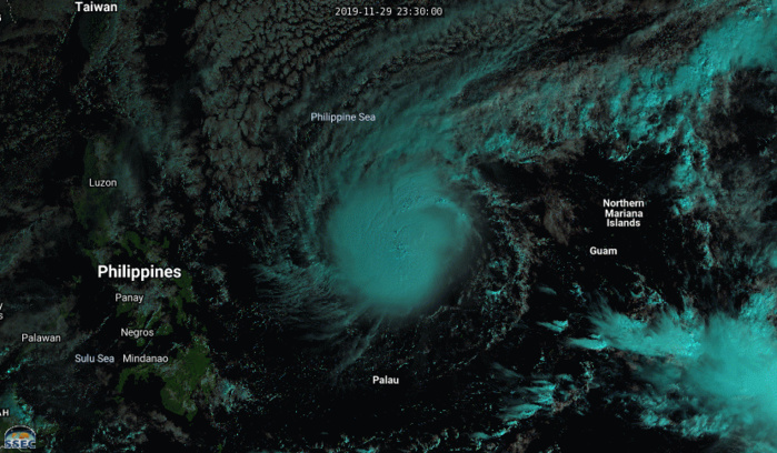 Typhoon Kammuri likely to intensify significantly next 2 days, approaching the Philippines