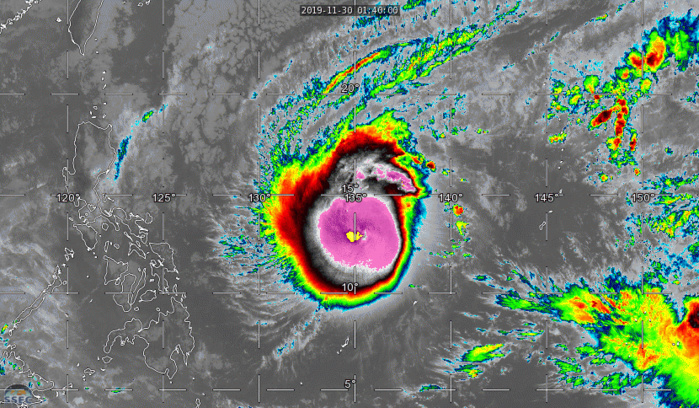 Typhoon Kammuri likely to intensify significantly next 2 days, approaching the Philippines