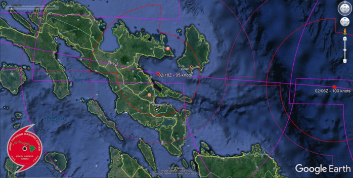 FORECAST TO BE NEAR VIRAC SHORTLY BEFORE 48H FORECAST TO BE NEAR VIRAC SHORTLY BEFORE 48H