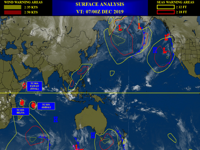 TC 02S(BELNA) cat 2 and intensifying. 03S(AMBALI), Invest 92B and 93P: updates 07/09UTC