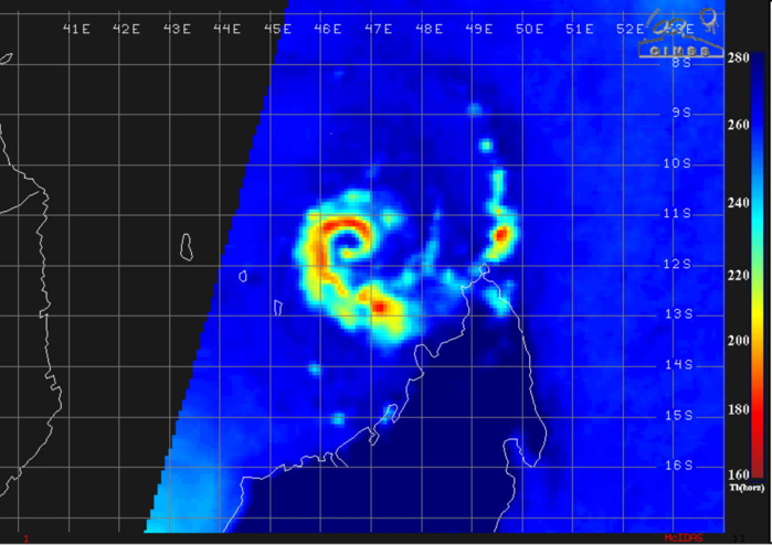 TC 02S(BELNA) back to Category 2 but expected to intensify, bearing down on Madagascar