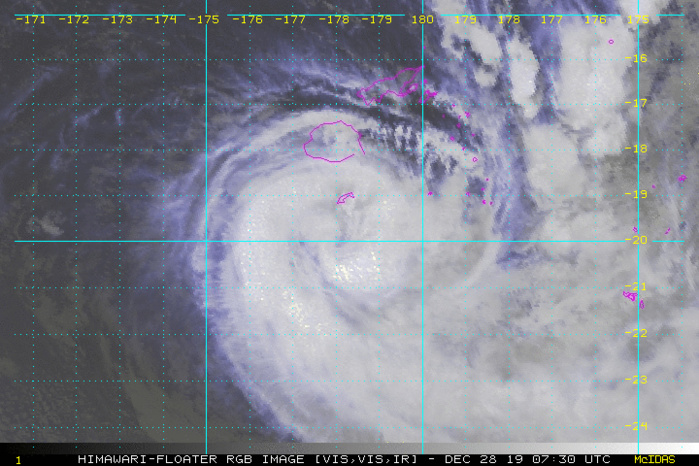 04P( Sarai) near peak intensity: 70knots, Cat1 US. Should be weakening rapidly after 36h 04P( Sarai) near peak intensity: 70knots, Cat1 US. Should be weakening rapidly after 36h
