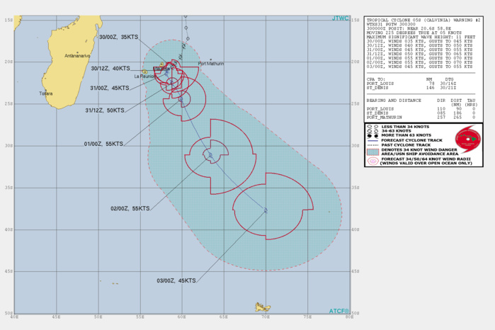 05S(CALVINIA) intensifying close to Mauritius/ 04P(SARAI): slowly weakening west of Tonga