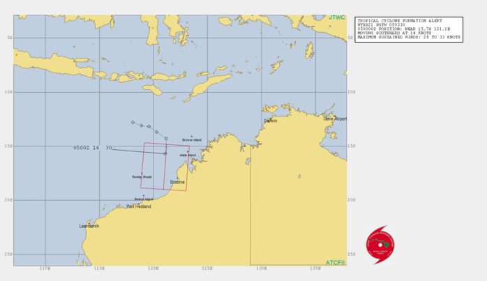 Western Australia: Invest 91S: Tropical Cyclone Formation Alert