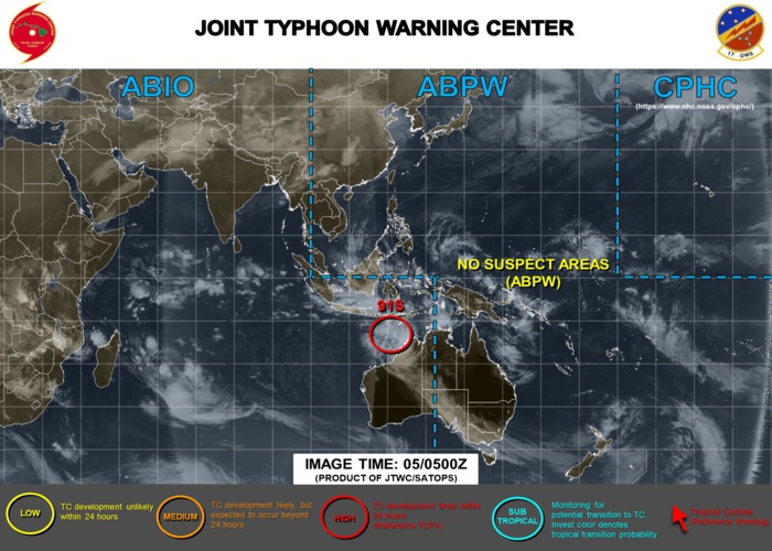 Western Australia: Invest 91S: Tropical Cyclone Formation Alert