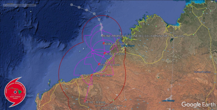 Invest 91S is now TC 06S: gradually intensifying and slowly approaching Pardoo area(WA)