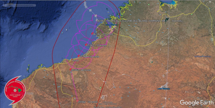TC 06S(BLAKE) intensifying North-West of Broome(WA)