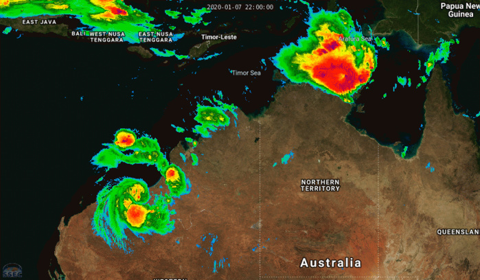 TC 06S(BLAKE) made landfall near Wallal Downs, lifetime peak intensity was 50knots